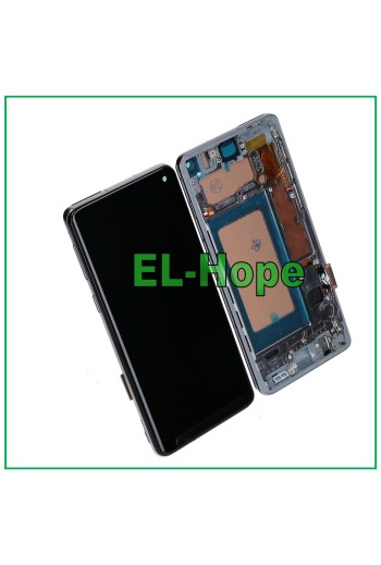 TFT LCD DISPLAY + RAHMEN FÜR SAMSUNG GALAXY S10 SM-G973F TOUCHSCREEN SCHWARZES GLAS