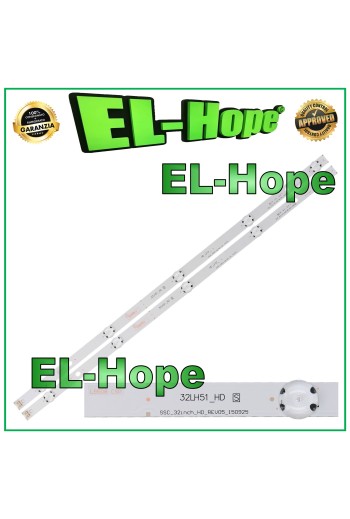 KIT MIT 2 5-LED-LEISTEN FÜR 32 -FERNSEHER LG 32LH51_HD SSC-32INCH-HD-REV05_15095 HD_LF51