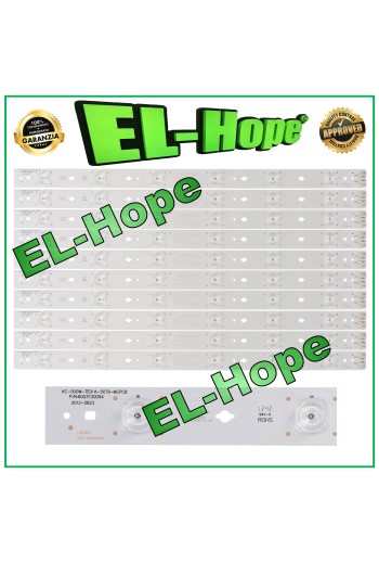 KIT 10 LEISTEN 6 LEDs FÜR 50  TV HAIER KC-500W-TE01A-50T9-MCPCB 6003100094 LB1561