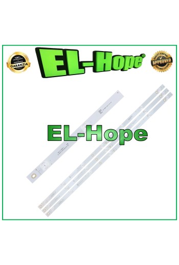 KIT 3 BARS 7 LEDs FÜR 40  TV SABA TV JL.D40071330-002AS-M_V02 SA40S50 L758mm