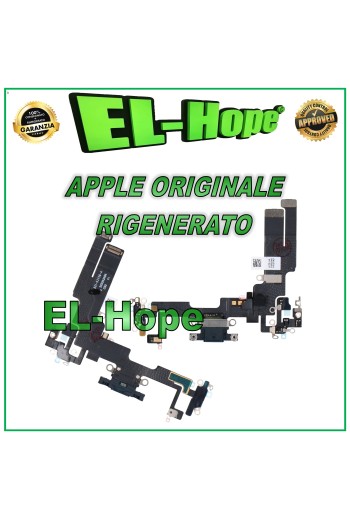 ORIGINAL APPLE IPHONE 14 SCHWARZ ÜBERHOLT LADEANSCHLUSS FLACH