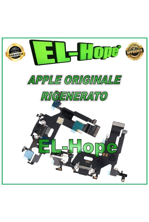 ORIGINAL APPLE IPHONE 11 SCHWARZ ÜBERHOLTER LADEANSCHLUSS FLACH