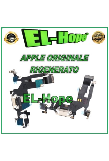 ORIGINAL APPLE IPHONE 11 WEISS ÜBERHOLTER LADEANSCHLUSS FLACH