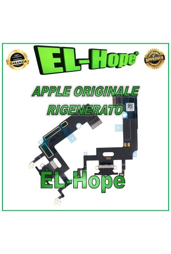 ORIGINAL APPLE IPHONE XR SCHWARZ ÜBERHOLTER LADEANSCHLUSS FLACH