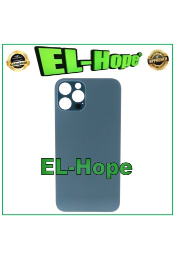 GLAS-RÜCKSEITE AKKUDECKEL FÜR IPHONE 12 PRO BIG HOLE PACIFIC BLUE
