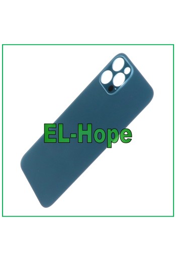 GLAS-RÜCKSEITE AKKUDECKEL FÜR IPHONE 12 PRO BIG HOLE PACIFIC BLUE