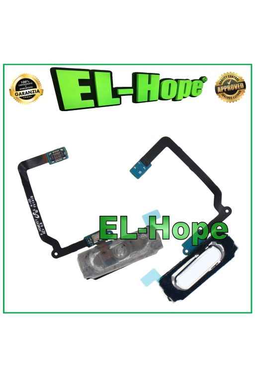 HOME-TASTE FÜR SAMSUNG GALAXY S5 SM-G900 FINGERABDRUCK FINGERABDRUCKSENSOR WEISS