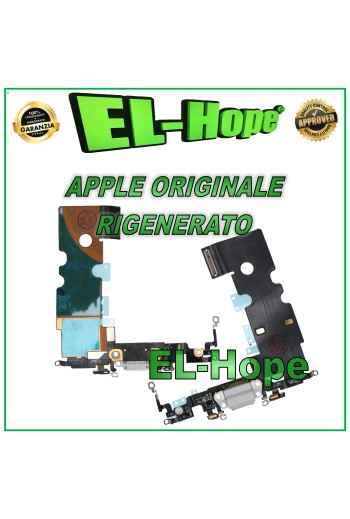 ORIGINAL APPLE IPHONE 8 SE 2020 ÜBERHOLTER LADEANSCHLUSS FLACH WEISS