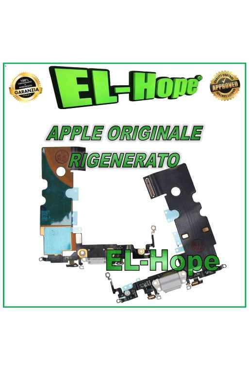 ORIGINAL APPLE IPHONE 8 SE 2020 ÜBERHOLTER LADEANSCHLUSS FLACH WEISS
