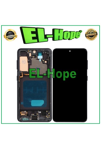 TFT-RAHMEN-LCD-DISPLAY FÜR SAMSUNG GALAXY S21 SM-G991 TOUCHSCREEN SCHWARZES GLAS