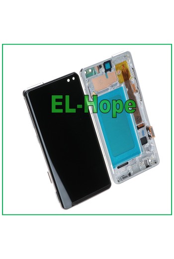 TFT-LCD-DISPLAY + RAHMEN FÜR SAMSUNG GALAXY S10 PLUS SM-G975F TOUCHSCREEN WEISS