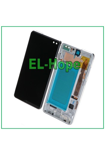 TFT-LCD-DISPLAY + RAHMEN FÜR SAMSUNG GALAXY S10 PLUS SM-G975F TOUCHSCREEN WEISS
