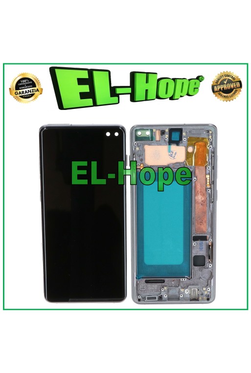TFT LCD DISPLAY + RAHMEN FÜR SAMSUNG GALAXY S10 PLUS SM-G975F TOUCHSCREEN SCHWARZ