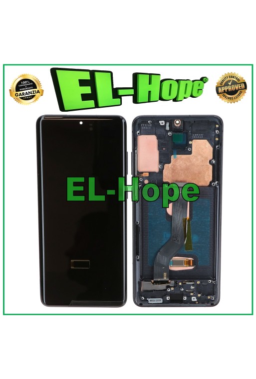 OLED-RAHMEN-LCD-DISPLAY FÜR SAMSUNG GALAXY S20 PLUS SM G985 G986 TOUCH SCHWARZES GLAS