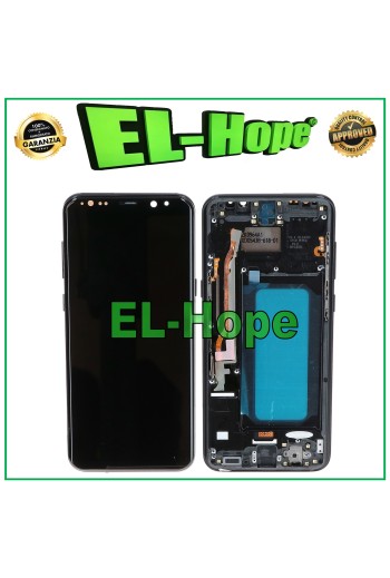 TFT-RAHMEN-LCD-DISPLAY FÜR SAMSUNG GALAXY S8 PLUS SM-G955 TOUCHSCREEN SCHWARZES GLAS