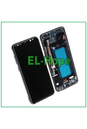 TFT-RAHMEN-LCD-DISPLAY FÜR SAMSUNG GALAXY S8 PLUS SM-G955 TOUCHSCREEN SCHWARZES GLAS