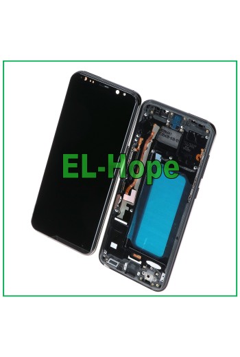 TFT-RAHMEN-LCD-DISPLAY FÜR SAMSUNG GALAXY S8 PLUS SM-G955 TOUCHSCREEN SCHWARZES GLAS