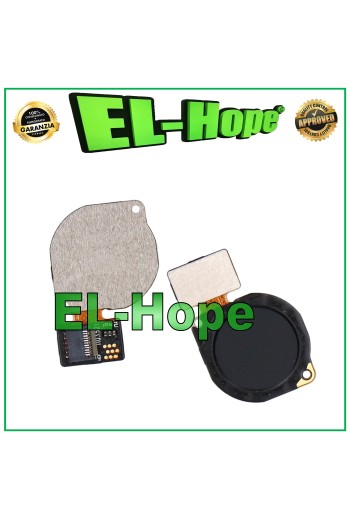 FLACHE FINGERABDRUCKSENSOR-TASTE HUAWEI P30 LITE MAR-LX1A SCHWARZ