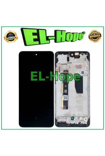 OLED LCD DISPLAY + RAHMEN FÜR MOTOROLA MOTO G84 5G XT2347 TOUCHSCREEN SCHWARZES GLAS