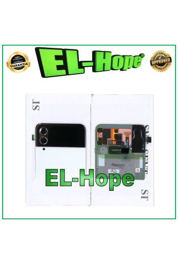 ORIGINAL OBERE HINTERE GLASSCHEIBE SAMSUNG GALAXY Z FLIP 4 5G SM-F721B WEISS