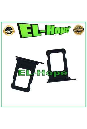 Slot Cart Fach Halter Kartengehäuse Nano SIM für iPhone 14 Black Midnight