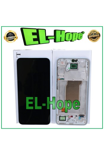 ORIGINAL LCD-RAHMENDISPLAY SAMSUNG GALAXY A35 5G SM-A356 TOUCHSCREEN EISBLAU