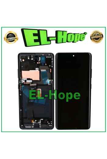 OLED-LCD-DISPLAY + RAHMEN FÜR SAMSUNG GALAXY S21 ULTRA SM-G998 TOUCH SCHWARZES GLAS