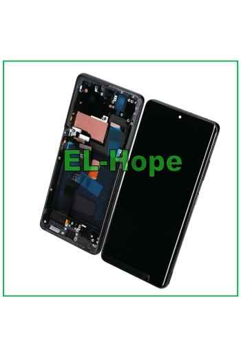 OLED-LCD-DISPLAY + RAHMEN FÜR SAMSUNG GALAXY S21 ULTRA SM-G998 TOUCH SCHWARZES GLAS