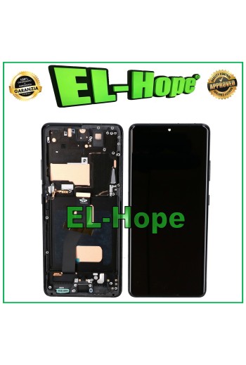 TFT-RAHMEN-LCD-DISPLAY FÜR SAMSUNG GALAXY S21 ULTRA SM-G998 TOUCH SCHWARZES GLAS