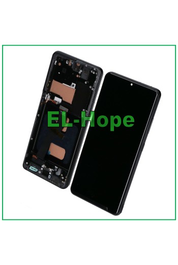 TFT-RAHMEN-LCD-DISPLAY FÜR SAMSUNG GALAXY S21 ULTRA SM-G998 TOUCH SCHWARZES GLAS