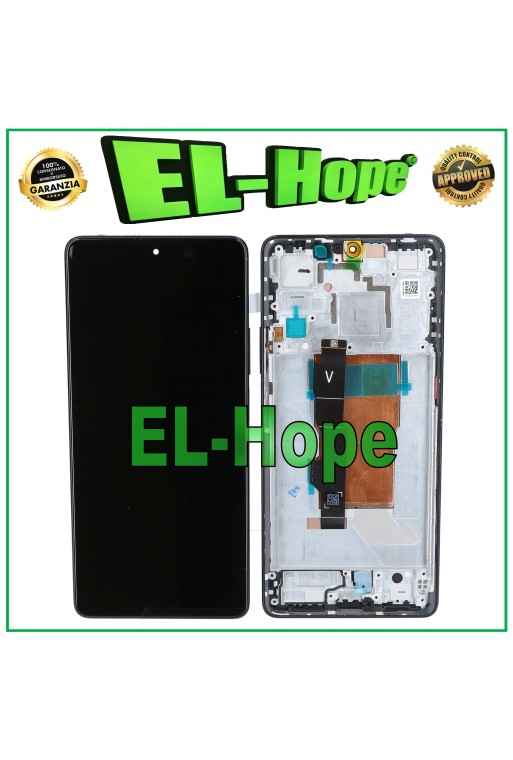 OLED-RAHMEN-LCD-DISPLAY FÜR XIAOMI REDMI NOTE 12 TURBO 5G TOUCHSCREEN SCHWARZES GLAS