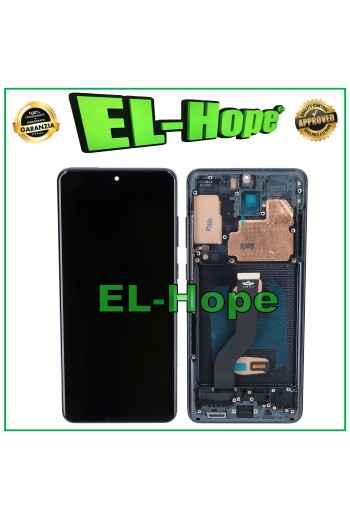 TFT-RAHMEN-LCD-DISPLAY FÜR SAMSUNG GALAXY S20+ PLUS SM-G985 G986 TOUCH SCHWARZES GLAS