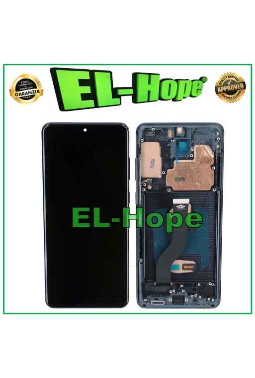 TFT-RAHMEN-LCD-DISPLAY FÜR SAMSUNG GALAXY S20+ PLUS SM-G985 G986 TOUCH SCHWARZES GLAS