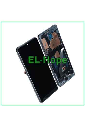 TFT-RAHMEN-LCD-DISPLAY FÜR SAMSUNG GALAXY S20+ PLUS SM-G985 G986 TOUCH SCHWARZES GLAS