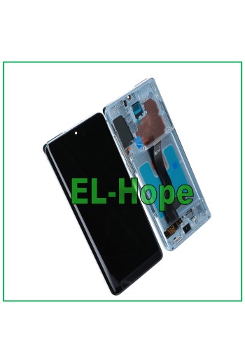 OLED-RAHMEN-LCD-DISPLAY FÜR SAMSUNG GALAXY S20+ PLUS SM-G985 G986 TOUCH BLAUES GLAS