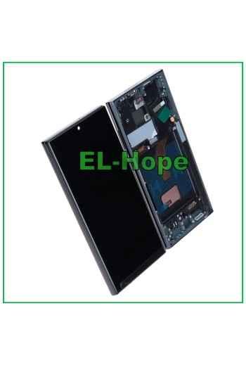 TFT-LCD-DISPLAY + RAHMEN TOUCH FÜR SAMSUNG GALAXY S22 ULTRA 2022 SM-S908 SCHWARZ