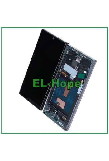 TFT-LCD-DISPLAY + RAHMEN TOUCH FÜR SAMSUNG GALAXY S22 ULTRA 2022 SM-S908 SCHWARZ
