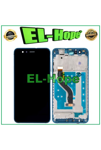 LCD-DISPLAY + RAHMEN FÜR HUAWEI P10 LITE WAS-LX1 LX1A TOUCHSCREEN BLAUER BILDSCHIRM