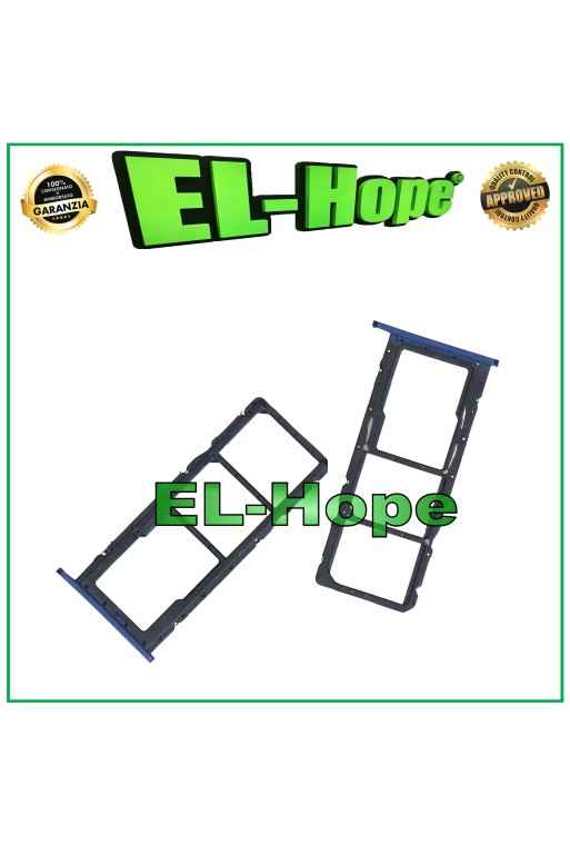 Slot Cart Fach Nano SIM SD Karte Huawei Honor 8A JAT-LX1 LX2 LX3 L29 Blau