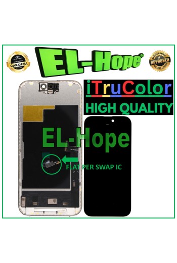 iTruColor SOFT OLED LCD DISPLAY FÜR APPLE IPHONE 15 PRO TOUCH GLASBILDSCHIRM