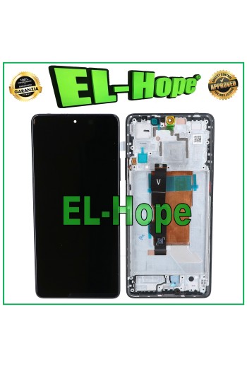 LCD-DISPLAY OLED-RAHMEN FÜR XIAOMI POCO F5 5G 23049PCD8G TOUCHSCREEN-GLAS SCHWARZ