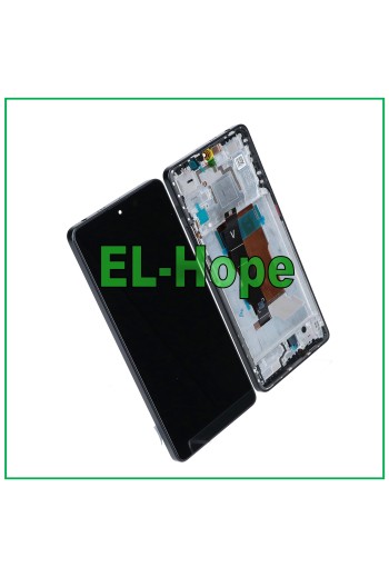 LCD-DISPLAY OLED-RAHMEN FÜR XIAOMI POCO F5 5G 23049PCD8G TOUCHSCREEN-GLAS SCHWARZ