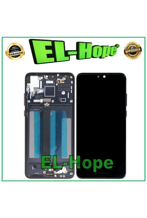 LCD-DISPLAY + RAHMEN FÜR HUAWEI P20 EML L09 L09C L29 AL00 TOUCHSCREEN SCHWARZES GLAS