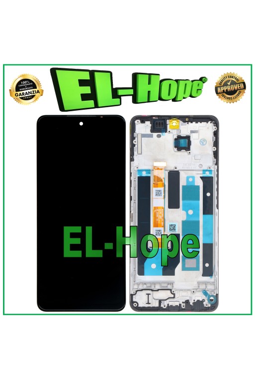 LCD-DISPLAY + RAHMEN FÜR OPPO REALME C65 5G RMX3910 TOUCHSCREEN-GLAS MONTIERT