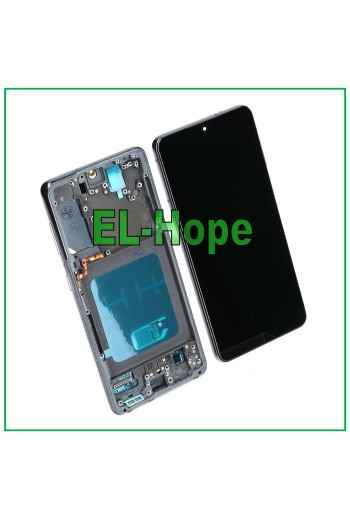 OLED-RAHMEN-LCD-DISPLAY FÜR SAMSUNG GALAXY S21 SM-G991 TOUCHSCREEN SCHWARZES GLAS