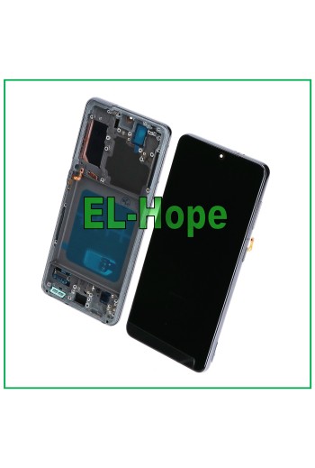 OLED-RAHMEN-LCD-DISPLAY FÜR SAMSUNG GALAXY S21 SM-G991 TOUCHSCREEN SCHWARZES GLAS