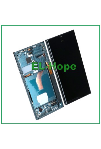 OLED-LCD-DISPLAY + RAHMEN TOUCH FÜR SAMSUNG GALAXY S22 ULTRA 2022 SM-S908 GRÜN