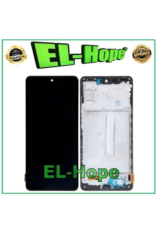 OLED-LCD-DISPLAYRAHMEN SAMSUNG GALAXY M53 5G SM-M536 SM-M536B TOUCHSCREEN-GLAS