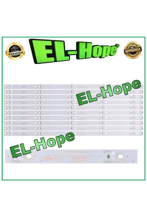 KIT 10 5 LED-STREIFEN FÜR 55-ZOLL-FERNSEHER BENQ 4708-K55WD9-A2117N01 DH-LM55-S200