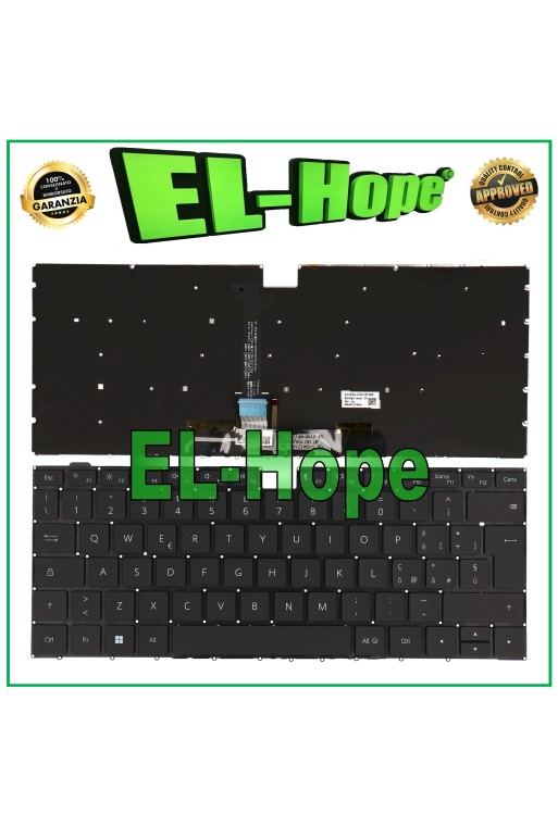 ITALIENISCHE TASTATUR FÜR NOTEBOOK HUAWEI MAGICBOOK PRO HBL-W19 HBL-W29 KLV-W29L